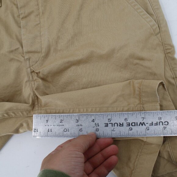 Norse Projects Shorts Men's 31 Aros Heavy Chino 8" Flat Front Cotton Button Fly - Picture 4 of 12